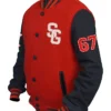 Stegaro Baseball Red Varsity Jacket For Sale