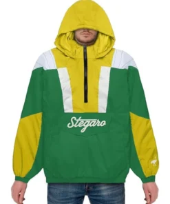 Sunny Green Yellow Stegaro Anorak Jacket