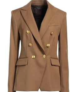 Tetona Jackson Poppas House Brown Blazer For Women