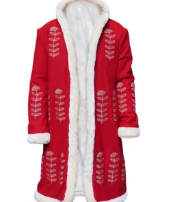 The Christmas Chronicles 2 Mrs. Claus Red Fur Collar Coat