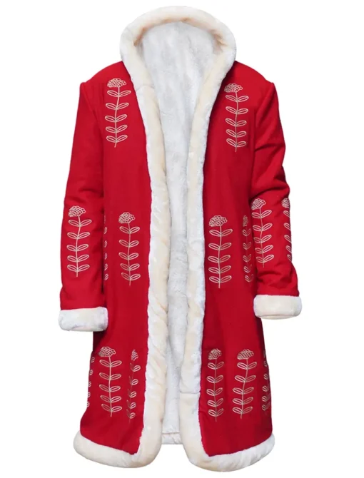 The Christmas Chronicles 2 Mrs. Claus Red Fur Collar Coat