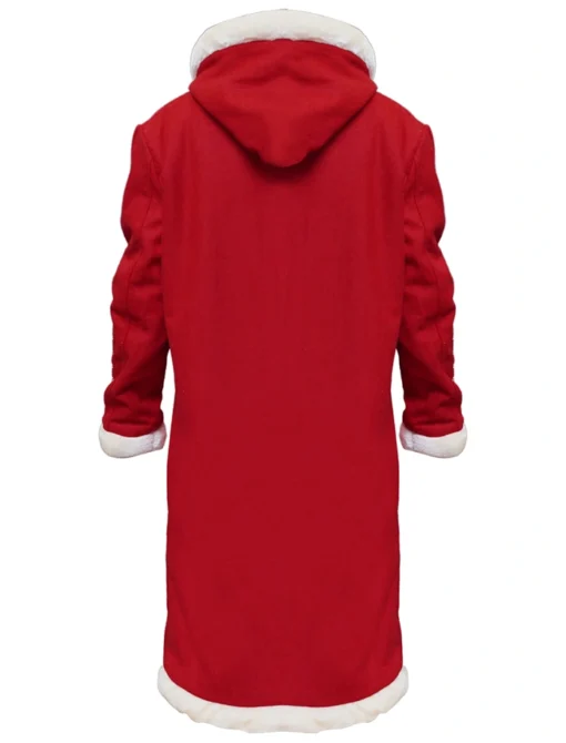 The Christmas Chronicles 2 Mrs. Claus Red Fur Collar Coat Back