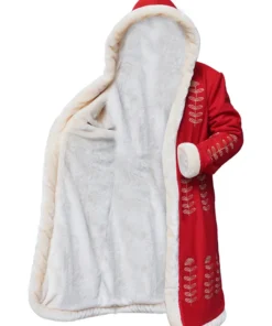 The Christmas Chronicles 2 Mrs. Claus Red Fur Collar Coat Inner