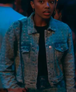 The Sex Lives of College Girls S03 Whitney Distressed Denim Jacket