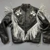 The Voice S26 Danny Joseph Fringe Leather Jacket For Sale