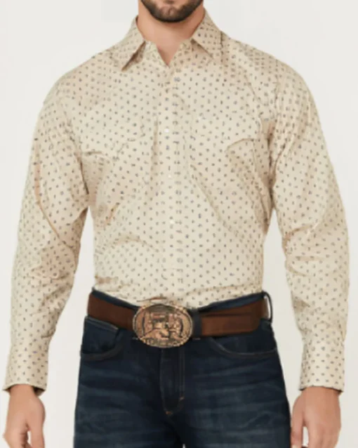 Walker Yellowstone S05 White Printed Shirt For Sale