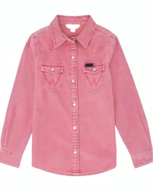 Yellowstone S05 Emily Pink Snap Button Wrangler Shirt