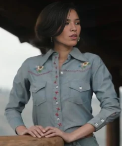 Yellowstone S05 Kelsey Asbille Floral Shirt