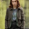 Zosia Mamet Laid Bomber Jacket