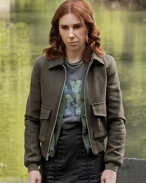 Zosia Mamet Laid Bomber Jacket