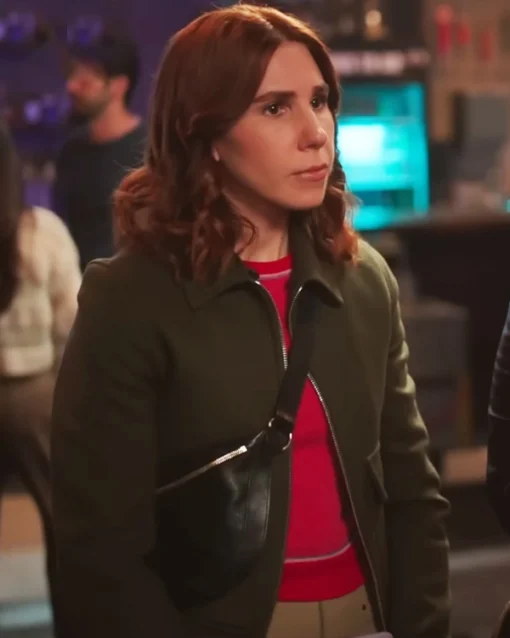 Zosia Mamet Laid Bomber Jacket - Image 2