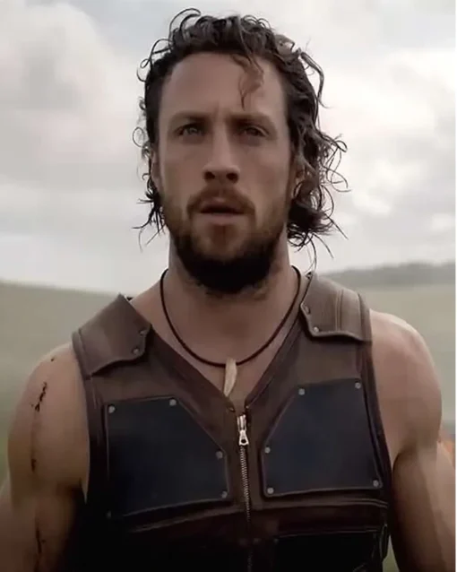 Aaron Taylor-Johnson Kraven the Hunter Leather Vest