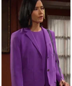 Amy Choi Days Of Our Lives Purple Blazer