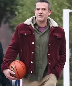 Ben Affleck The Accountant 2 Maroon Jacket