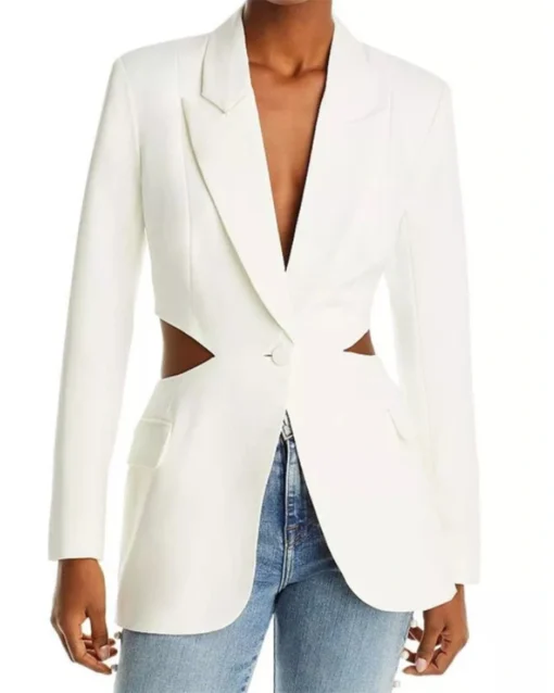 Buy Abigail Selling The City White Cut Out Blazer