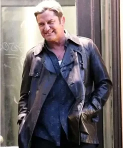 Buy In the Hand of Dante Gerard Butler Black Leather Jacket