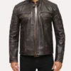 Buy Jimmy Distressed Vintage Brown Leather Jacket