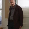 Buy Liam Neeson Absolution Brown Leather Blazer