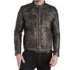 Buy Stephen Griggs Brown Motorcycle Leather Jacket