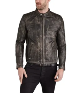 Buy Stephen Griggs Brown Motorcycle Leather Jacket