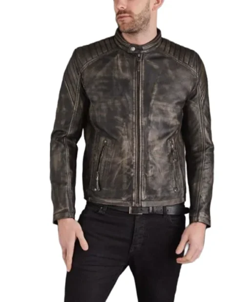 Buy Stephen Griggs Brown Motorcycle Leather Jacket