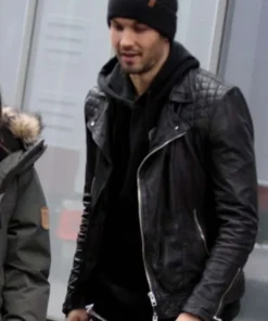 Casey Deidrick Eye Candy Black Leather Jacket