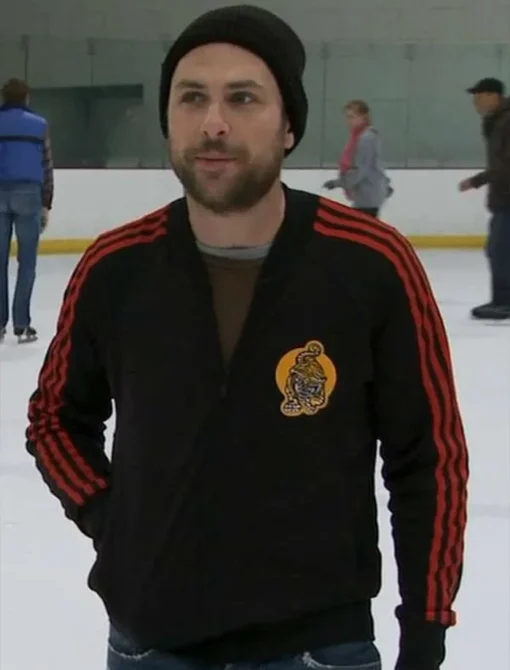 Charlie Kelly It’s Always Sunny in Philadelphia Black Varsity Jacket