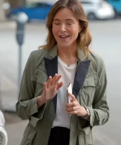 Christa Miller Shrinking S02 Green Cotton Jacket