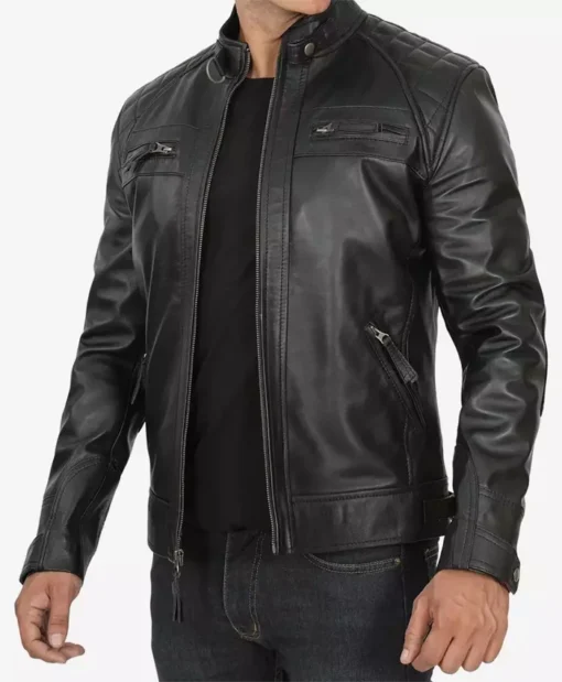 Corey Black Cafe Racer Jacket