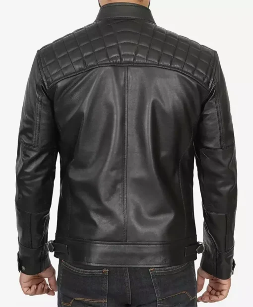 Corey Black Cafe Racer Jacket For Men