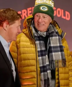 Craig T. Nelson Green and Gold Puffer Jacket