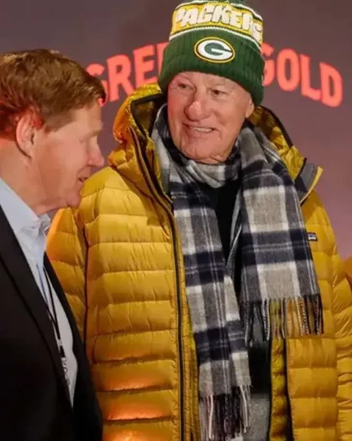 Craig T. Nelson Green and Gold Puffer Jacket