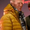 Craig T. Nelson Green and Gold Puffer Jacket For Men