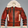 Drew Aviator B6 Sheepskin Bomber Leather Jacket