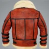 Drew Aviator B6 Sheepskin Bomber Leather Jacket Back