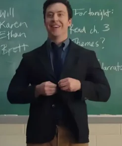 Evan English Teacher Black Blazer