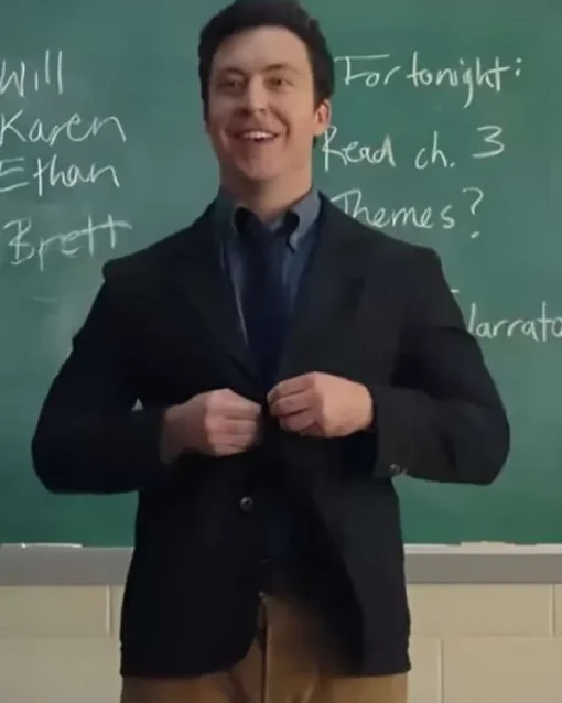 Evan English Teacher Black Blazer