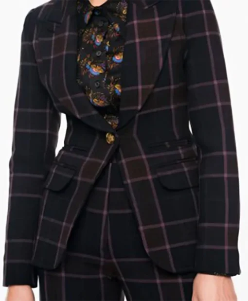 Eve Harlow Watson Black Checked Blazer - Image 2