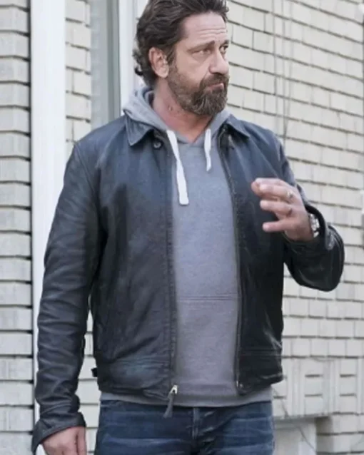 Gerard Butler Den Of Thieves 2 Pantera Leather Jacket