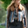 High Potential Kaitlin Olson Striped Jacket