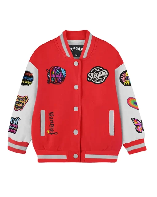 Huffman Stegaro Girl Dream Red Varsity Jacket