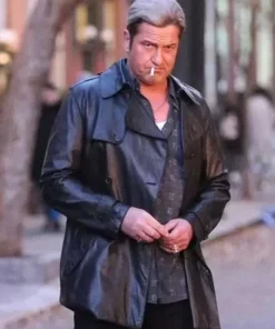 In the Hand of Dante Gerard Butler Black Leather Jacket