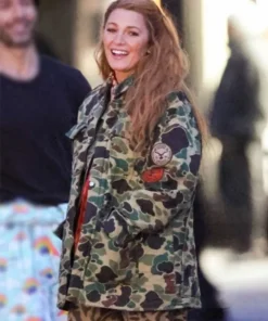 It Ends With Us Blake Lively Camo Jacket