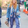 It Ends with Us 2024 Blake Lively Denim Long Coat