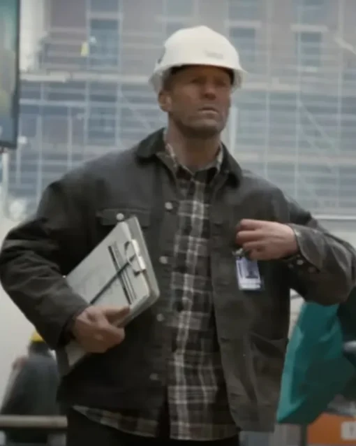 Jason Statham A Working Man Grey Jacket