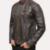 Jimmy Distressed Vintage Brown Leather Jacket For Men