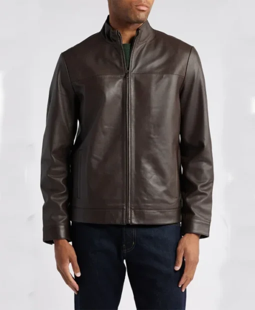 John William Vintage Real Leather Jacket For Sale