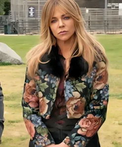 Kaitlin Olson High Potential S01 Jacquard Fur Coat