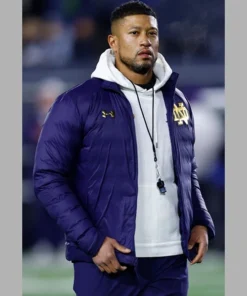 Marcus Freeman Notre Dame Puffer Jacket