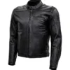 Men's Black Street & Steel Leather Stylish Jacket Main